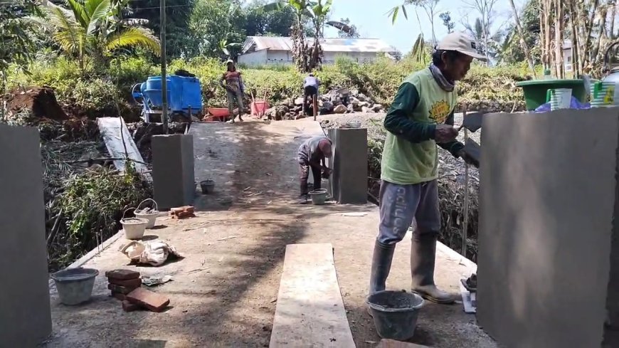 Pembangunan Jembatan Garuda Sungai Salam di Sitail Capai Tahap Akhir, Permudah Mobilitas Warga
