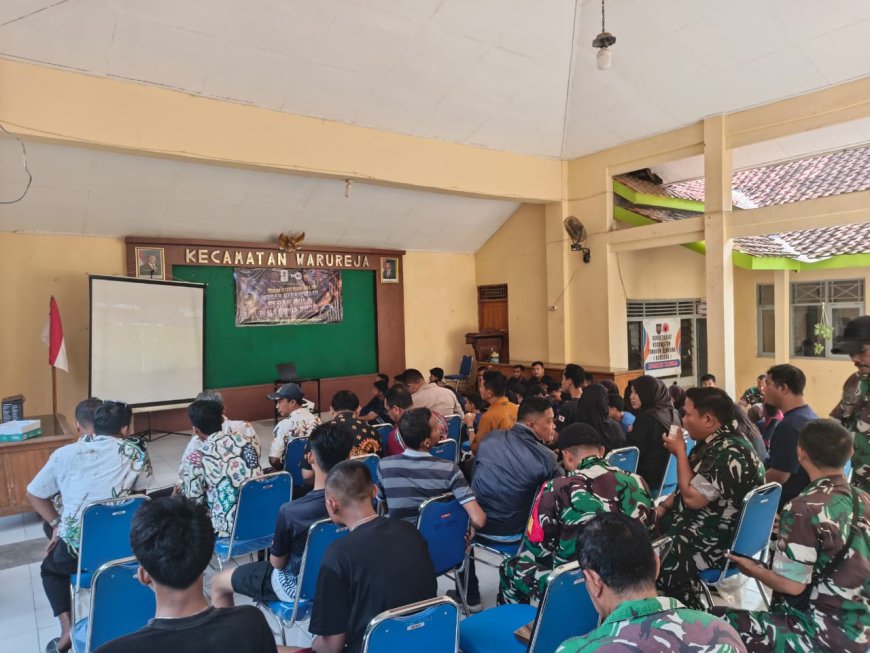Kodim 0712 Tegal Gelar Nobar Gembira Piala Dunia 2026 Bersama Masyarakat Di Pendopo Kecamatan Warureja