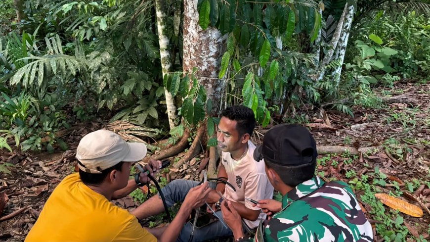 Yonif TP 860/NSK Bersama Dinkes Papua Gelar Uji Resistensi Insektisida di Waropen, Perkuat Perang Melawan Malaria