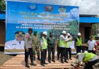 Dukung Program Nasional, Prajurit Yonif TP 860/NSK Hadiri Peletakan Batu Pertama Kampung Nelayan Merah Putih di Waropen