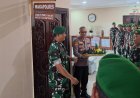 Sinergi Membumi di Bumi Amungsa: Danyonif 820/DAAI Beri Kejutan Manis ke Brimob dan Polres Mimika di HUT Bhayangkara