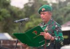 Upacara Bendera Rutin, Yonif TP 860/NSK Perkuat Disiplin dan Nasionalisme Prajurit di Waropen