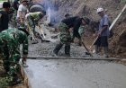 Lettu Inf Masrukin Pastikan Pembangunan Rabat Beton TMMD Capai 14 Persen
