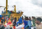 123 Personel Satgas TMMD ke-129 Tiba di Pelabuhan Kampung Wogekel