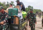 Motor Roda Tiga Jadi Tulang Punggung Transportasi Satgas TMMD ke-129 di Kampung Wanam