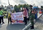 Babinsa Skanto Kawal Jalan Santai Hari Anak Nasional Tanamkan Semangat Generasi Emas 2045