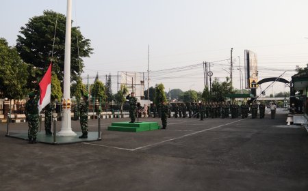 Kasdim 0704 Banjarnegara Pimpin Upacara Bendera Tekankan Disiplin dan Profesionalisme Prajurit