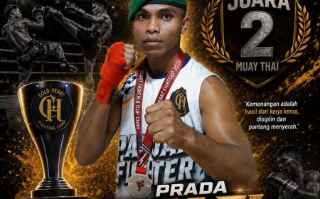 Prada Mikael Prajurit Yonif TP 820/DAAI, Raih Runner-Up Muay Thai di Ajang Gold Heart Fighting Camp Cup 2026