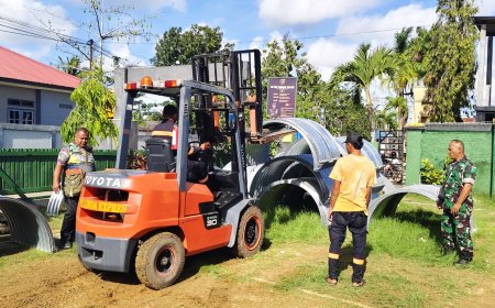 TNI AD Hadir Bangun Jembatan Aramco, Wujud Nyata Kepedulian Untuk Masyarakat Merauke