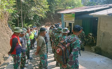 Apel Pagi Jadi Awal Semangat Satgas TMMD Bangun Desa Gumelem Kulon