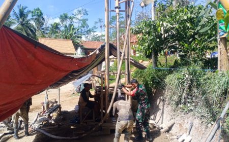 TNI Manunggal Air Setetes Harapan Mengalir untuk Warga Banjarnegara