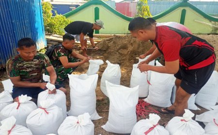 Lewat Jalur Laut, Material TMMD ke-129 Akan Diberangkatkan Menuju Kampung Wanam