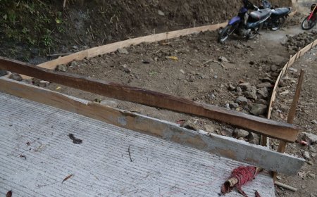 Lima Hari Pascapembukaan TMMD, Pembangunan Rabat Beton di Gumelem Kulon Capai 14 Persen
