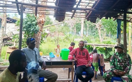 Diawali Dengan Silaturahmi, Personel Satgas TMMD 129 Disambut Hangat Warga