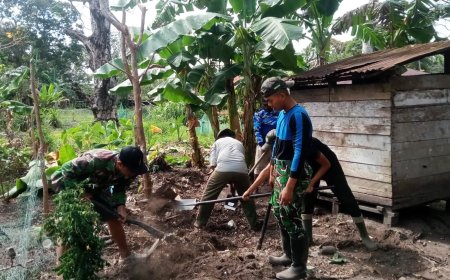 TMMD ke-129 Kodim 1707/Merauke Wujudkan Sanitasi Layak, Pembangunan MCK Resmi Dimulai