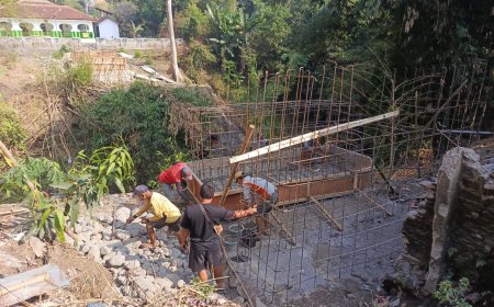Jembatan Garuda Gantung Sungai Dukuh Terus Dibangun, Harapan Warga Kian Mendekati Kenyataan