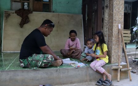 Pratu Brian Sitorus Menebar Ilmu untuk Generasi Desa