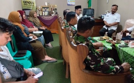 Matangkan Persiapan Kunjungan Tim Wasev TMMD Kasdim 0704/Banjarnegara Gelar Rapat Bersama Forkopimcam Susukan