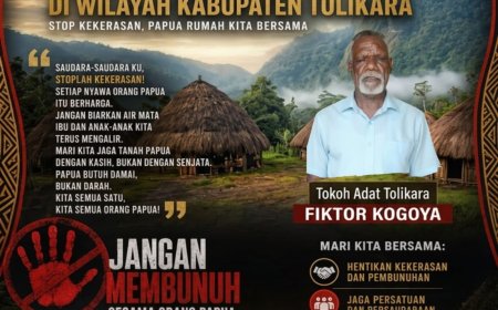 Tokoh Adat Tolikara Serukan Jaga Kamtibmas, Tolak Provokasi dan Kecam Pembunuhan di Yahukimo