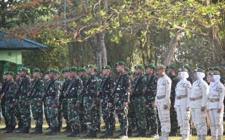Upacara Bendera Jadi Momentum Perkuat Disiplin dan Pengabdian Prajurit Kodam XXIV/MT