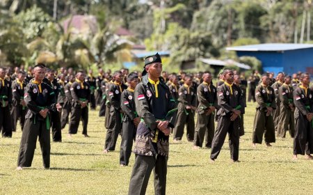 Yonif TP 860/NSK Tampilkan Aksi Memukau, 353 Prajurit Ikuti Pengambilan Video Lomba Pencak Silat Militer TNI AD di Waropen