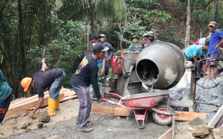 Pak Taryo Antre Demi TMMD Reguler ke-129 Gumelem Kulon