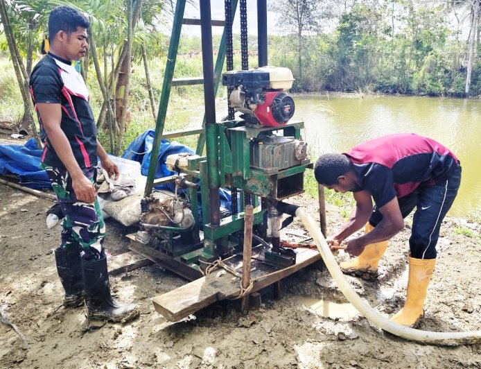Kodim 1707/Merauke Hadir, Wujudkan Air Bersih Untuk Warga Serapu