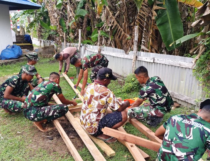Renovasi Gereja Santo Yosep Serapu Dimulai, Wujud Nyata TNI AD Hadir di Tengah Masyarakat