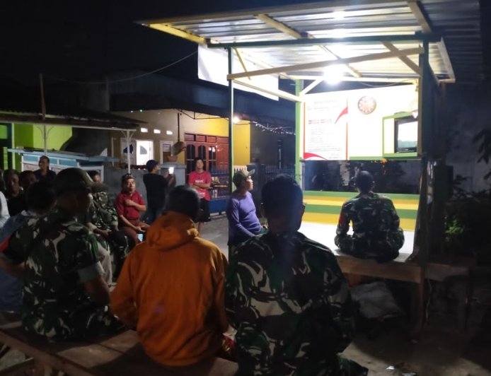 14 Titik Nobar, Kodim 0712/Tegal Dekatkan TNI dan Masyarakat