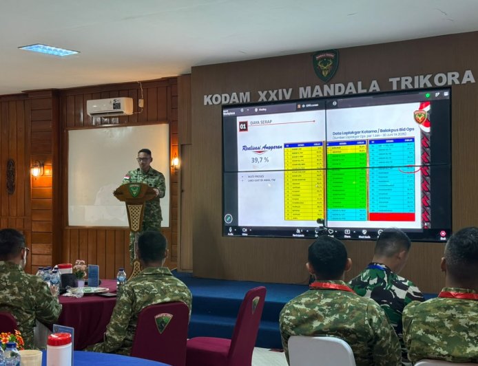 Asops Kasdam XXIV/MT: Data Valid dan Respons Cepat Jadi Penentu Keberhasilan Setiap Operasi