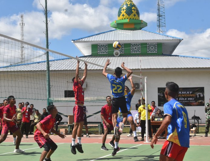 Semarak HUT Ke-1 Kodam XXIV/MT Dimulai, Kapoksahli Pangdam Resmi Buka Turnamen Voli Antar Satuan