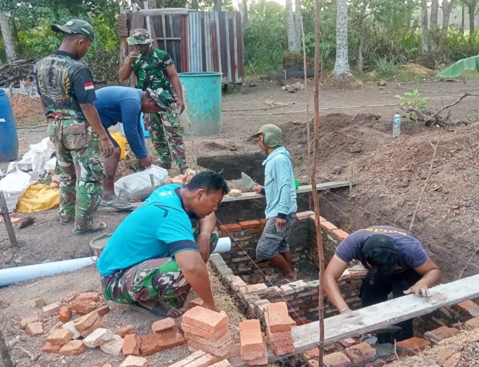 H+13 TMMD ke-129, Pembangunan MCK di Kampung Wanam Capai 11 Persen