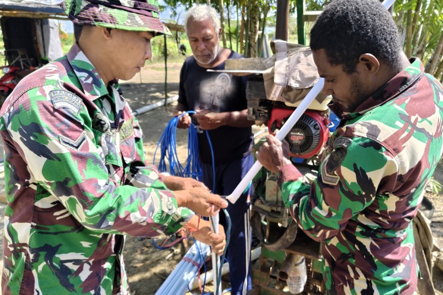 Harapan Terwujud, Sumur Bor Karya Bakti TNI AD Berhasil Temukan Sumber Air Bersih di Dusun Serapu