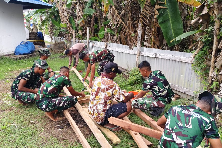 Renovasi Gereja Santo Yosep Serapu Dimulai, Wujud Nyata TNI AD Hadir di Tengah Masyarakat