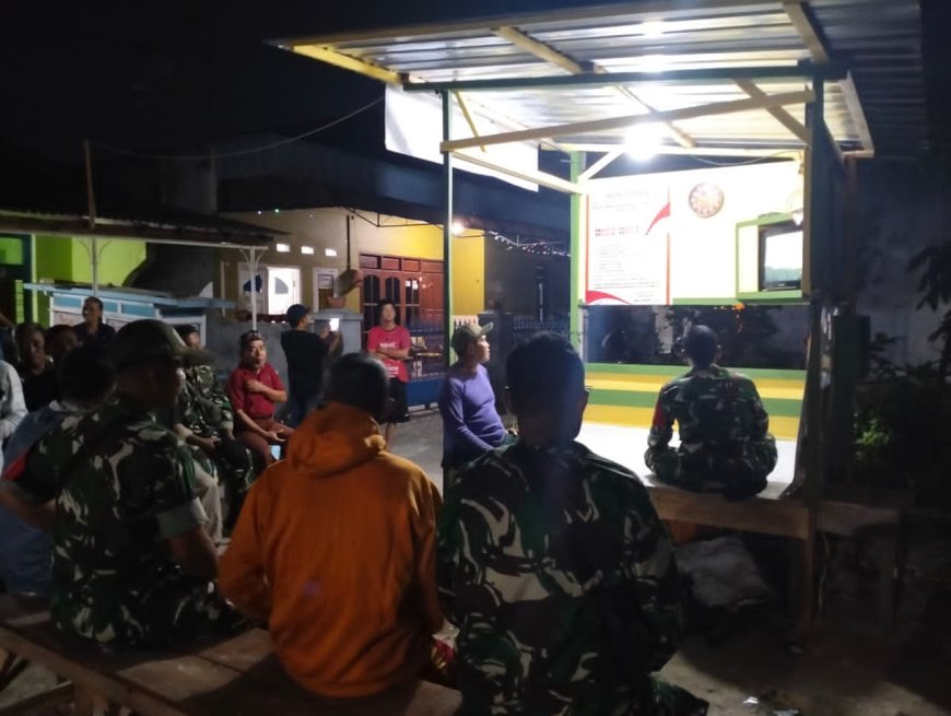14 Titik Nobar, Kodim 0712/Tegal Dekatkan TNI dan Masyarakat