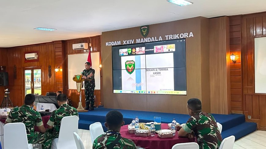 Asrendam Kodam XXIV/MT: Evaluasi Bukan Sekadar Administrasi, Tapi Langkah Strategis Tingkatkan Kinerja Satuan