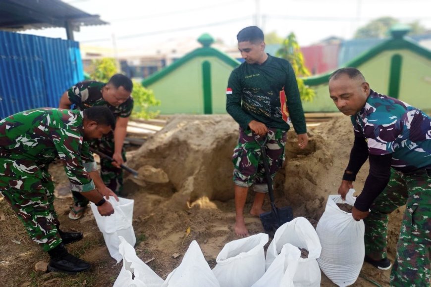 Material TMMD ke-129, Siap Dikirim ke Kampung Wanam Distrik Ilwayab Merauke
