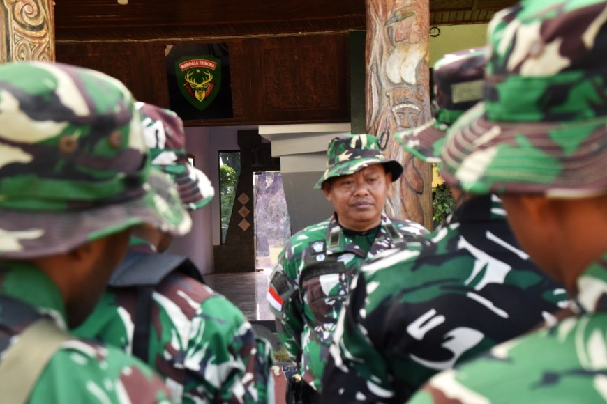Personel Satgas TMMD ke-129 Diberangkatkan Menuju Kampung Wanam