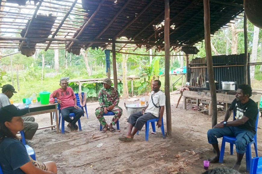 Kepala Kampung Wanam Antusias Sambut TMMD ke-129, Marianus: Warga Siap Bergotong Royong Bersama TNI