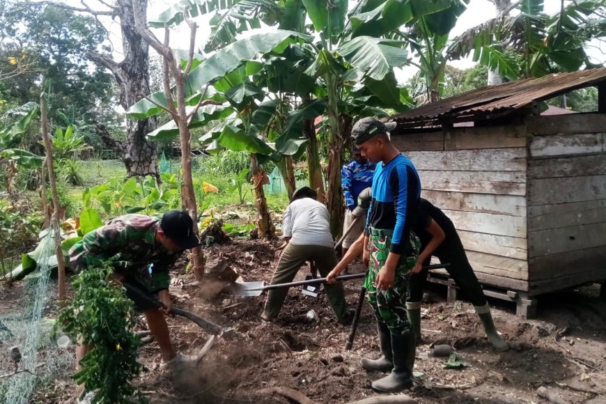 TMMD ke-129 Kodim 1707/Merauke Wujudkan Sanitasi Layak, Pembangunan MCK Resmi Dimulai