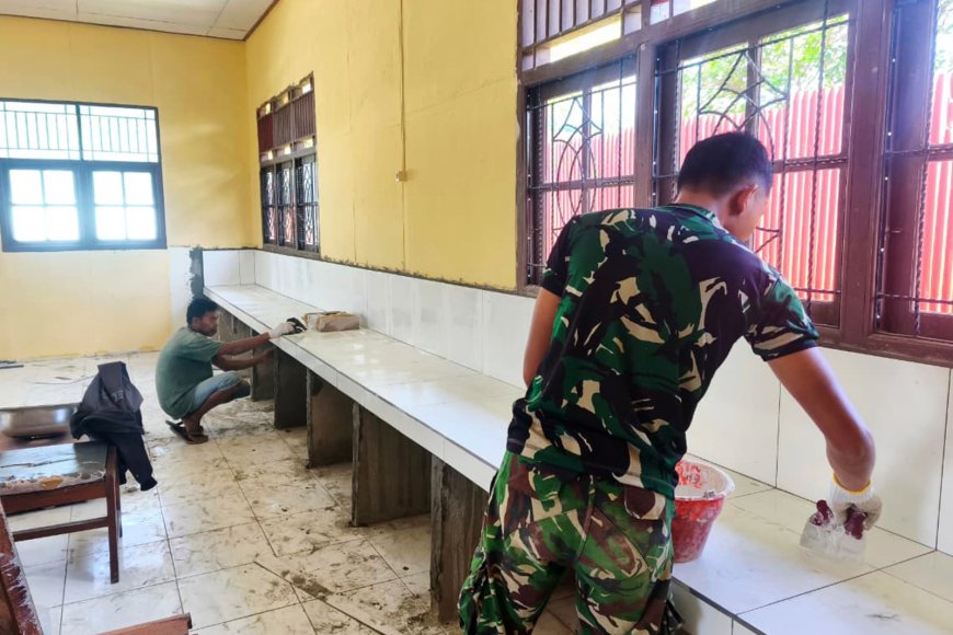 Peran TNI AD Hadirkan Harapan Baru, Laboratorium IPA SMP Negeri Urumb Mulai Tampil Indah
