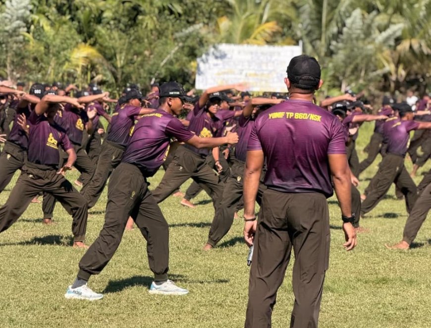 300 Prajurit Yonif TP 860/NSK Asah Kemampuan Bela Diri Militer Lewat Latihan PSM di Waropen, Perkuat Fisik dan Mental Tempur