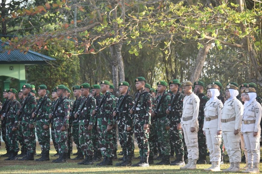 Upacara Bendera Jadi Momentum Perkuat Disiplin dan Pengabdian Prajurit Kodam XXIV/MT