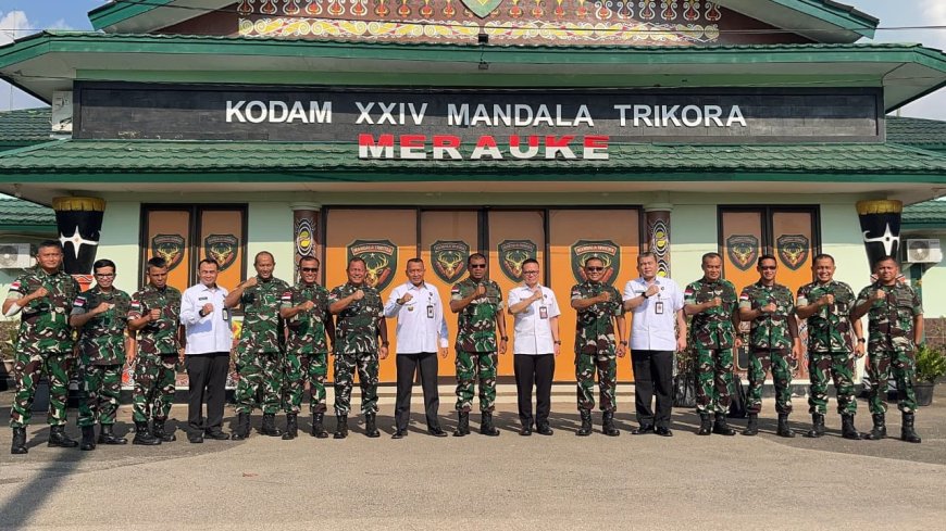 Pangdam XXIV/MT Terima Audiensi Kedeputian Geostrategi DPN, Perkuat Sinergi Dukung Pembangunan Strategis di Papua Selatan