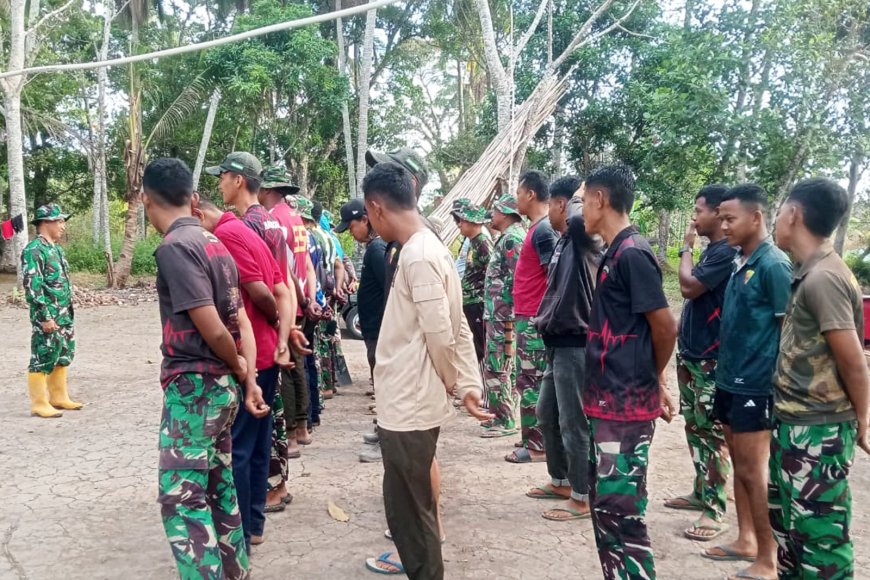 Matangkan Pembagian Tugas, Satgas TMMD ke-129 di Wanam Genjot Pembangunan Sumur dan MCK
