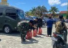 Yonif TP 804/DBAY Berbagi Jumat Berkah di Masjid Agung Al-Falah Nabire