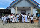 Yonif TP 804/DBAY Tebar Kebaikan dalam Minggu Damai Penuh Berkah kepada jemaat Gereja Pondok Daud