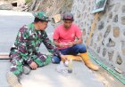 Danramil Susukan Pastikan Semangat TMMD Tetap Menyala