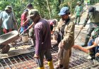 Enam Plat Beton Dibangun TMMD Hadirkan Akses yang Lebih Aman