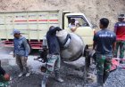 Pengecoran Terus Berlanjut TMMD Kejar Target Demi Warga Gumelem Kulon